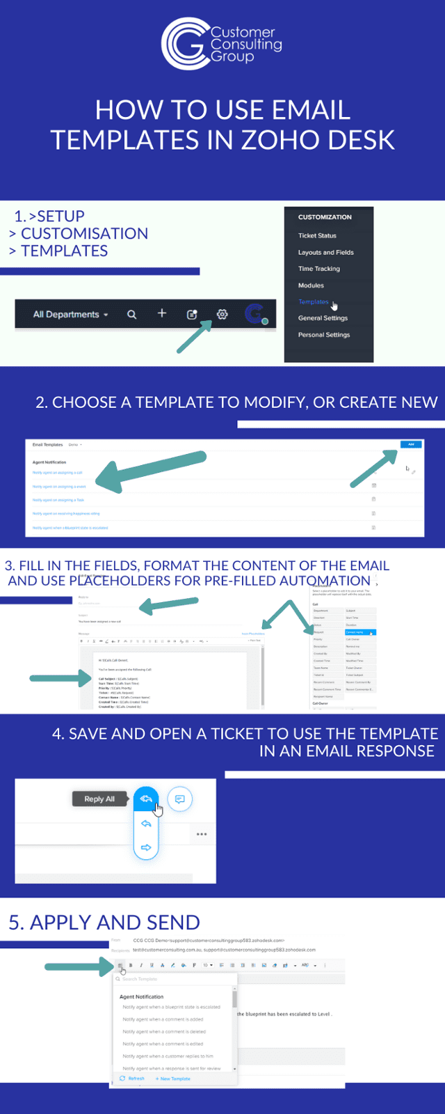 Save Time With Zoho Desk Email Templates Customer Consulting Group